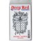 Deep Red Stamps Dragonfly Quatrefoil Rubber Cling Stamp 1.9 x 3.1 inches